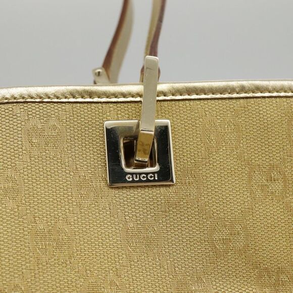Gucci Gold Canvas Tote Bag (Pre-Owned) - Picture 15 of 16